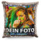 Tassendruck Foto-Kissen mit bedruckten rosé-goldenen Wendepailletten Selbst gestalten (40 x 40 cm) - mit Foto individuell Bedruckt/Personalisierte Geschenk-Idee/Deko-Kissen inkl. Füllung