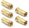VCE Connettore IEC F Maschio a IEC Femmina Connettore Antenna SAT Adattatore per Cavo Coassiale Dorati 5 Pezzi