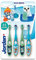 Jordan ® | Step 2 Zahnbürste Kinder | Kinder zahnbürste für 3-5 Jahre | Weiche Borsten, doppelter ergonomischer Griff & BPA-frei | Grüne und Blaue Farbe | Pack 4 Einheiten
