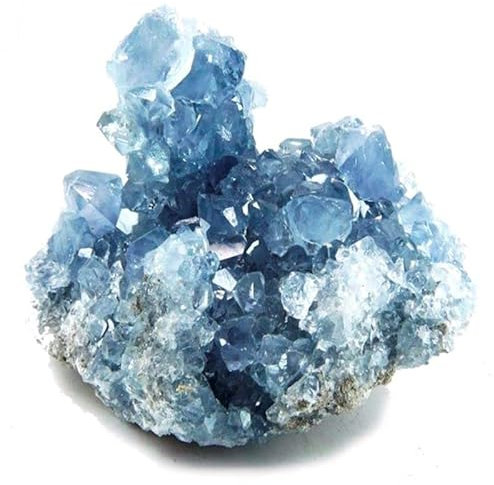 Drusa de Piedra Celestina de Madagascar Meditación Piedras Cristal Geoda Puntas Piedra Azul Celeste (De 500g a 1Kg)