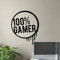 NSRJDSYT Gamer Decalcomania da Muro Gamer Poster Gaming Sign Quote Playroom Vinyl Sticker Home Murale Gamer Video Arredamento Camera da Letto 51x42cm