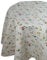Wachstuchtischdecke Wachstuch Tischdecke Gartentischdecke Blumen Beige Rund ca. 140 cm abwaschbare Wachstischdecke