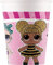 Procos 93469 - Party-Becher LOL, max. Füllmenge 200 ml, 8 Stück, Einwegbecher aus Papier, Kindergeburtstag, Party-Geschirr, FSC® Mix