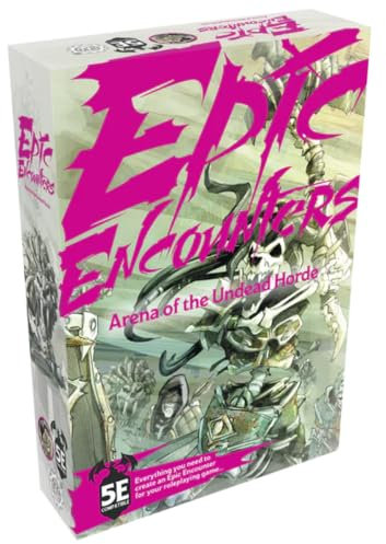 Epic Encounters: Arena Of The Undead Horde RPG Fantasy Roleplaying Tabletop Game with 20 Detailed Miniatures, Double-Sided Game Mat, & Game Master Adventure Book with Monster Stats, 5E Compatible