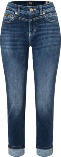 Mac - Damen 5-Pocket Jeans, Rich Slim (5904-90-0389L), Größe:W36, Länge:L30, Farbe:Dark blu net wash (D671)