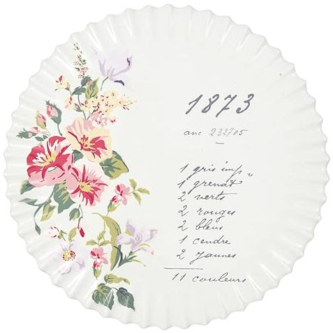 GreenGate [W0725] Coaster Round Jacobe White