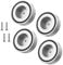 Tertullus 4 piedini ammortizzatori HiFi, 58 mm × 22 mm, in alluminio, per subwoofer, altoparlanti, amplificatori e giradischi