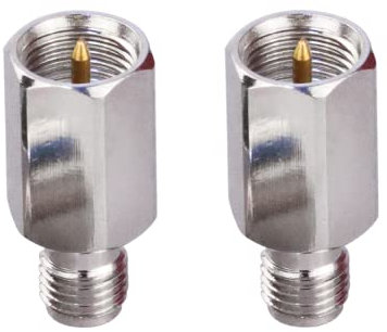 TUOLNK SMA auf FME Adapter SMA Buchse auf FME Stecker Koax Stecker FME Stecker auf SMA Buchse RF Koaxial Adapter für Koaxialkabel Broadcast 2St
