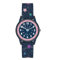 Cander Berlin MNA 4030 Q - Reloj de pulsera infantil para niña, resistente al agua, 3 ATM, reloj de aprendizaje analógico, brillante, con estrellas, repuesto para niños, azul, talla única, Correa