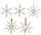 minkissy 5 Stücke Schneeflocken Haarspangen Weihnachten Haarnadel Schneeflocke Alligator Haarspange Winter Schneeflocke Haarnadeln Weihnachtsfeier Hochzeit Haarschmuck Für Braut