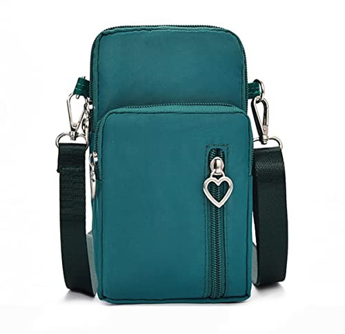 Petit Sac à Bandoulière Femme Pochette Portefeuille Telephone portable Tactile Crossbody Pochette Brassard de Sport Femme Portefeuille en Oxford avec Réglables Bandoulière