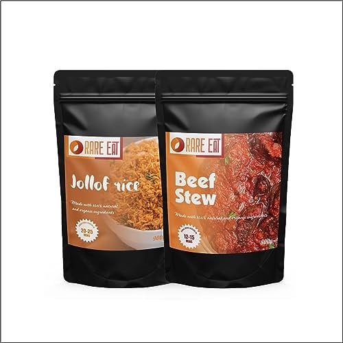 Nigerian Jollof Rice +Tomato Chicken Stew | Serves 4
