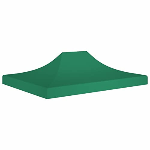 GuyAna Partyzelt-Dach 4,5x3 m Grün 270 g/m² Pavillon Dach 4,5x3 Ersatzdach Wasserdicht Outsunny Pavillon