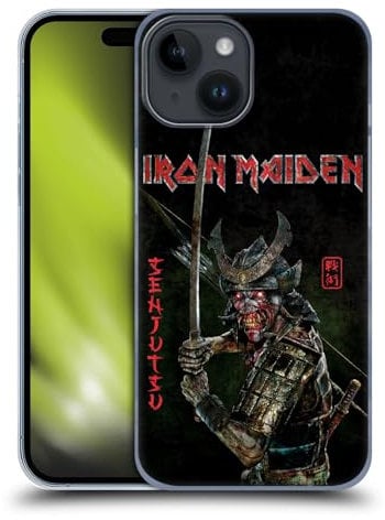 Head Case Designs Offizielle Iron Maiden Album-Cover Senjutsu Harte Rueckseiten Handyhülle Hülle Huelle kompatibel mit Apple iPhone 15