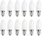 10 Stück E12 LED Kandelaber-Glühbirnen 1,5 W AC 230 V, Kronleuchter-Deckenventilator-Glühbirnen, Kerzenbirnen-Sockelbirne, für Zuhause, Auto, Schrank, Hotelbeleuchtung