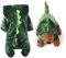 FRCOLOR Hundekostüm Dinosaurier Für Kleine Hunde Warmes Haustier-Outfit Aus Fleece Für Halloween Geburtstage Und Besondere Anlässe S