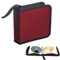 SVUPUE Porta CD Custodia, Custodia per 40 CD, Supporto per Custodia per Organizer per Dischi Protettivi per Viaggi in Auto, Rosso