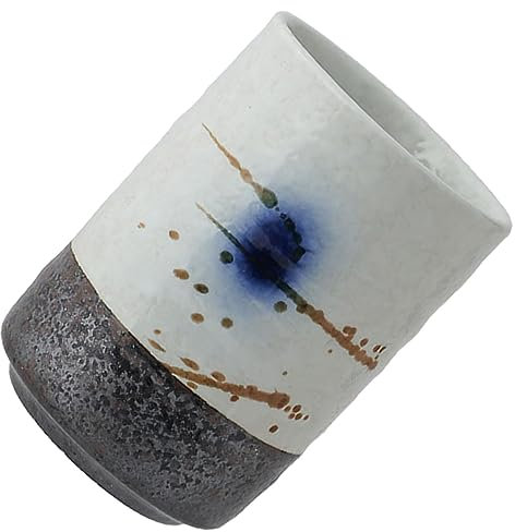 BESTonZON Taza Japonesa Pintada a Mano Taza Calentadora De Manos Taza Para Té Copa De Vino Japonesa Japonés Taza De Té Tenmokus Taza De Agua Decorativa Kutani Oficina Cerámica Japón Familiar