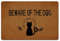 ZQLFDGD Beware of The Dog The Cat is Shady As Hell Too Funny Doormats Door Mat Rubber Non Slip Backing Personalized Home Decor mats for Outdoor/Indoor Uses 23.6(L) X 15.7(W)