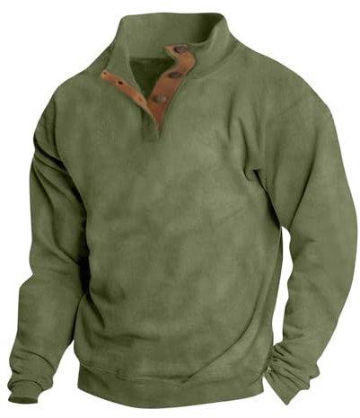 KONG JIMFAN Pullover Herren Mit Kapuze Basic Winterpullover Sweatshirts Männer Frauen Oversized Hoodie Pullover Kapuzenpullover - Sun Hoodie Herren Pullover Herren(1-Army Green,XL)