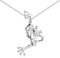 Materia Frosch Kette Silber 925 Damen Anhänger KA-56-K97-40cm
