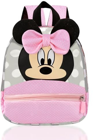 yumcute NM4 Minnie Rucksack Kindergarten Mädchen, Minnie Kindergartenrucksack für Mädchen von 1-5 Jahren, Kinderrucksack 28cm x 22cm x 8cm, Das Perfekte Geschenk für Mädchen, Die Minnie Lieben