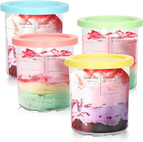 Angaekkot Ninja Creami Deluxe - Recipiente para helados Ninja (680 ml, sin BPA, apto para lavavajillas)