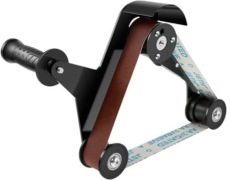 Uitseld Pipe Wood Belt Sander | Angle Grinder Attachment Belt Sander for Sanding | Effortless Sanding Polishing Belt Sander for Rust Removal for Burrs, Welding, Stains