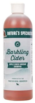 Nature's Specialties Barkling Cider Dog Shampoo - Clarifying Shampoo for Dogs & Cats - Dog Shampoo for Dry Itchy Skin - Added Apple Cider Vinegar to Revitalise Skin & Coats - Restores Coat, 473ml