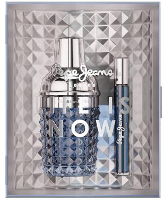Pepe Jeans Life Is Now For Him Parfüm Herren 2 Teiliges Geschenkset Eau de Toilette 100ml und 10ml Aromatisches und holziges Duftset Herren Parfüm