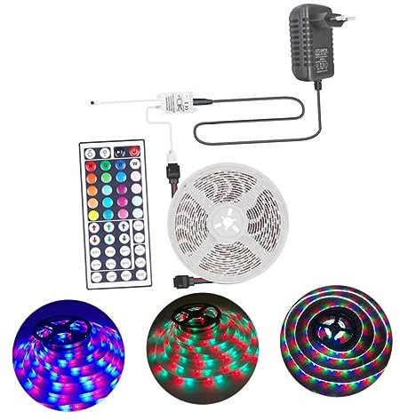 HOMSFOU 1satz Wasserdichtes Rgb -lichtband Mit Fernbedienung Buntes Dekolicht Für Innen Und Außenbereiche Für Partys Bars Und Ktv Energiesparend Und Installieren