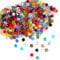 400PCS Crystal Glass Beads - 4mm Round Faceted Colorful Craft Beads for Bracelet Making, Vases & Decorations