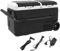 HOMCOM Nevera Compresor Portátil 40L con Doble Zona Nevera para Coche -20℃-20℃ 100-240V AC y 12/24V DC Nevera Eléctrica con Luz LED y Asa Telescópica para Viajes Caravanas 80x47,5x46,6 cm Negro