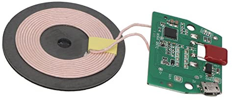 Rankomu Wirel Charging Power Supply Module Wireless Charging Module QI Standard, Fast Charging Micro USB Port, DIY Wireless Charger PCBA Circuit Board, Power Supply Module