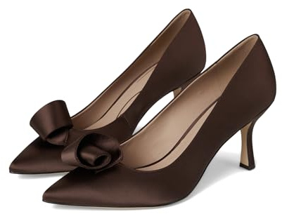 Cole Haan Womens 75mm High Heel Florette, Dk Choco Satin, 5 UK