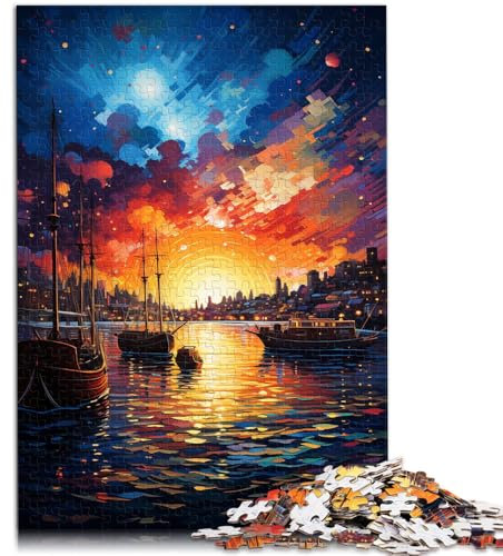 Puzzle 1000 Teile für Erwachsene. Oslo Port Lernpuzzle ganze Familie. 14,96 Zoll x 20,47 Zoll für 14-Jährige