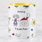 Wanapix | Tazza Maestra Personalizzata | Regalo Maestre Fine Anno | Tazza Colazione | 325 ml | Idee Regalo Insegnanti | Disegno per bambini