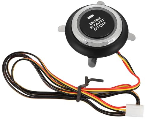 Zerodeko Start-Taste Start Knopf Motorstartknopf Druckknopfstart Druckknopf-Starterschalter Zum Starten drücken Motorstartschalter Motor-Start-Stopp-Taste auto taster Motordruckknopf Kupfer