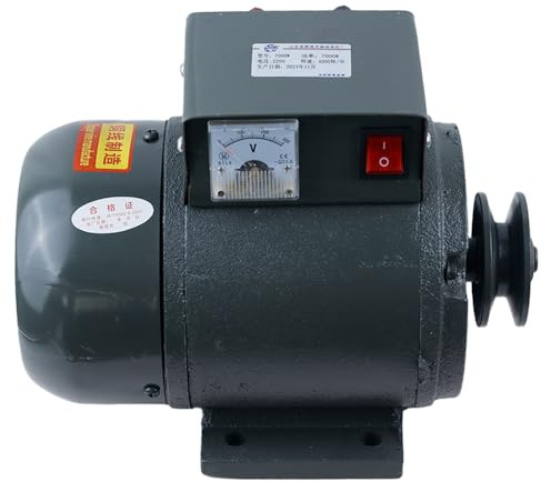 Bürstenloser Permanentmagnet-Generator 7000W 220V Lichtmaschine mit reinem Kupferkern mit Spannungsregler, geräuscharme Stromversorgung für Hausbeleuchtung, Off-Grid bzw