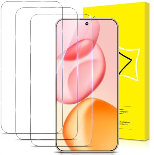 GiiYoon Lot de 3, Verre Trempé pour Honor 400 5G [Couverture Complète] [Vitre Protecteur 9H Dureté] [Sans Bulles] [Anti-rayures] Film Protection écran