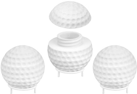 Penitue 3pz Bicchierini da Shot a Forma di Pallina Golf con Coperchio, Bicchieri da Festa Originali con Base per Golfisti e Appassionati di Golf Perfetti per Whisky Rum e Succhi