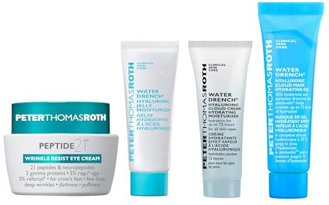 Peter Thomas Roth – Time For Peptide Set – Anti-Aging & Feuchtigkeits-Set mit Peptiden & Hyaluronsäure – Augencreme, Feuchtigkeitscremes & Maske – Glättend, Straffend & Aufpolsternd