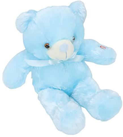 HEEPDD Ours en Peluche Lumineux, Veilleuse LED Interactive en Peluche pour Enfants, Ours Doux de Couleur Vive de 50 Cm pour Chambre et canapé