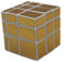 MEISHINE 3x3x3 Zauberwürfel Magic Cube Golden Mirror Cube Speed Cube Puzzle Cube (White Background)