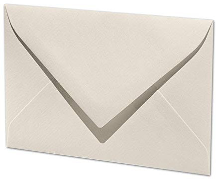 ARTOZ 100x DIN C7 kleine Briefumschläge - Beige (Ivory) 110 x 75 mm - 100 g/m² Mini Umschläge für Hochzeit Geburtstag Weihnachten Party Geschenkkärtchen - Serie 1001