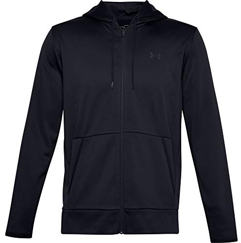 Under Armour Men Armour Fleece FZ Hoodie, Sporty running hoodie, breathable and stretchy hooded jumper with loose fit for men