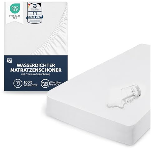 Blumtal® Matratzenschoner 70x140 cm - Matratzenschutz wasserdicht - Oeko-TEX zertifizierter Matratzenschoner wasserdicht - knisterfreier Schoner Matratze - atmungsaktiver Matratzenschutzbezug 70x140