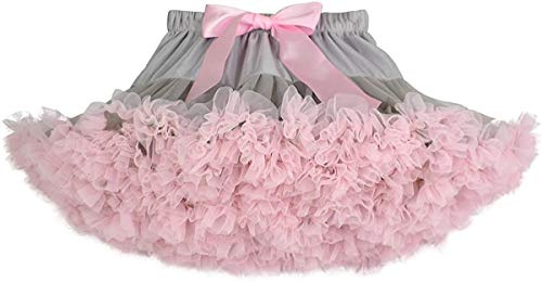 Verve Jelly Gonna tutù per bambina per bambina Tinta unita Gonna da principessa per balletto in tulle soffice per la festa di Natale