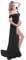 FEOYA-Femmes Enceintes Accessoires de Photographie Fendu Devant Maxi Traîne Longue Robe Robe de Maternité Hors Epaule pour Séance Photo Sexy Elégant en Mousseline de Soie Été Dentelle Dos