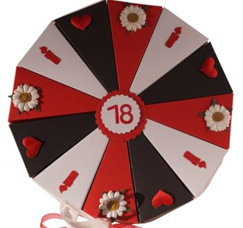 Geldgeschenk, Tolle Torte Geldgeschenkverpackung aus Papier zum 18. Geburtstag, Geld verschenken, Geschenkverpackung